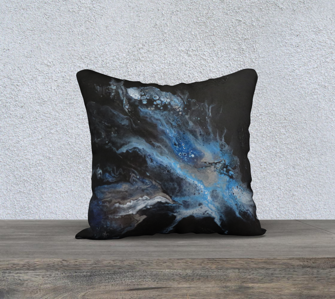 Aperçu de Les eaux déchainées - Housse coussin 18'' #2