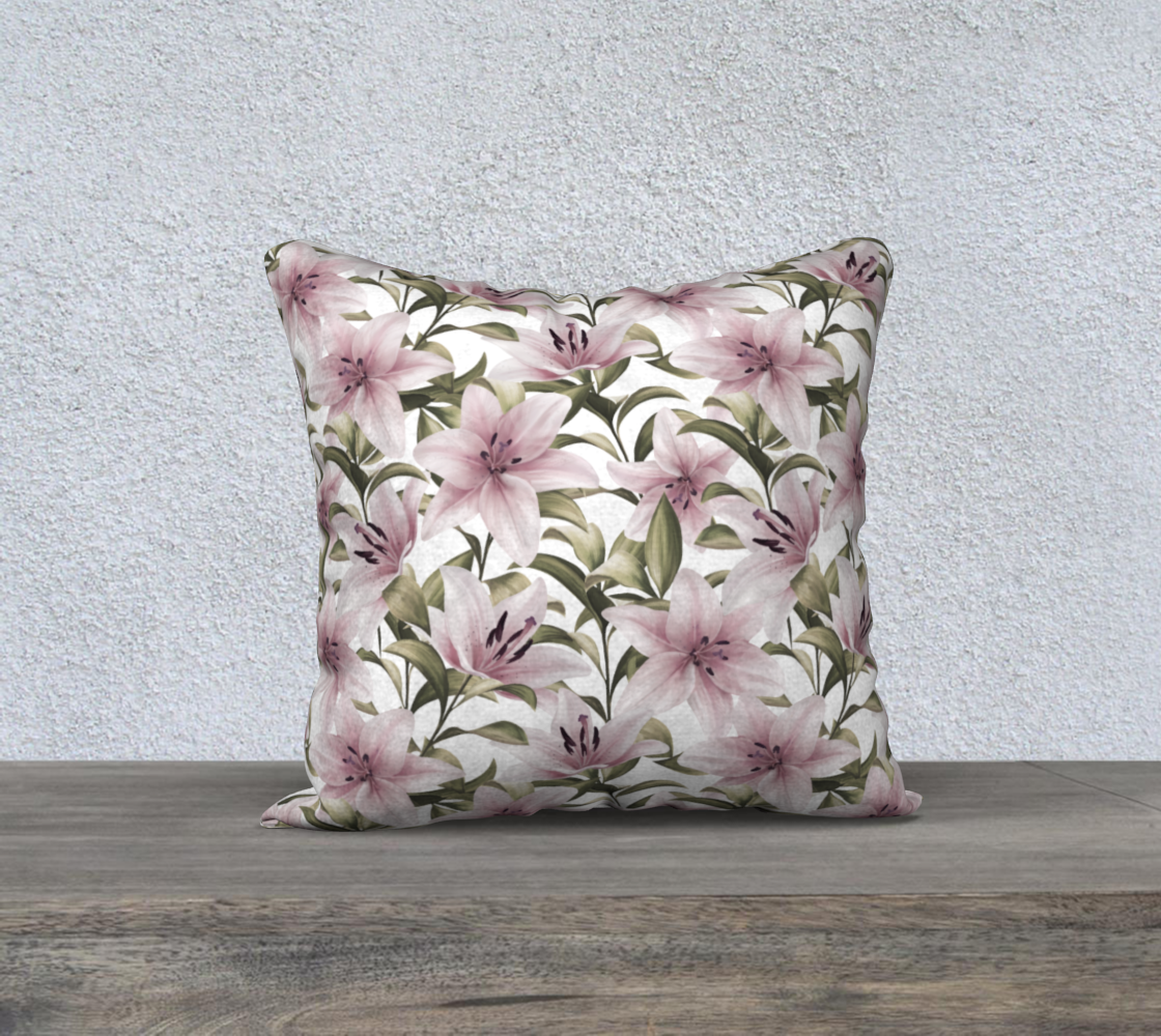 Lily flowers. Floral pattern preview