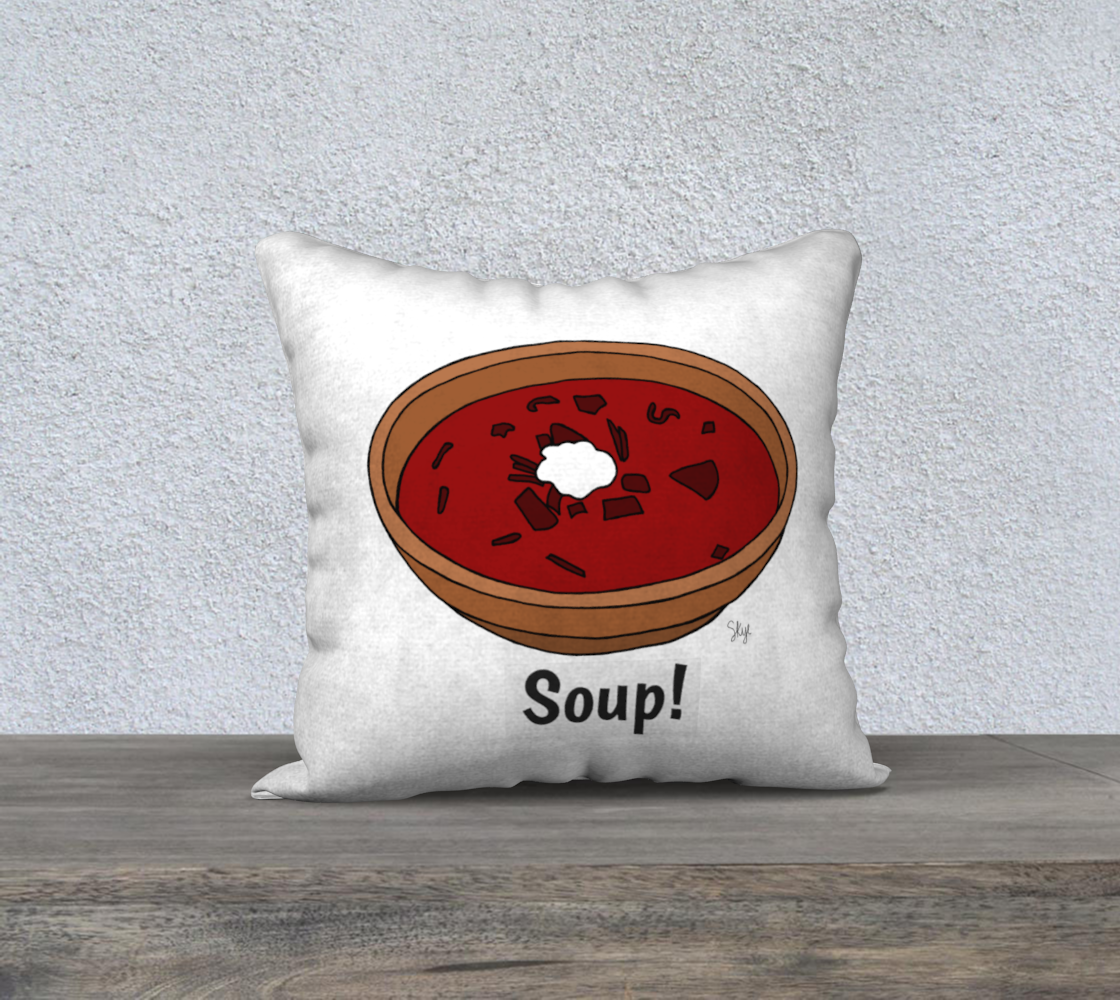 "Soup!" Pillowcase preview