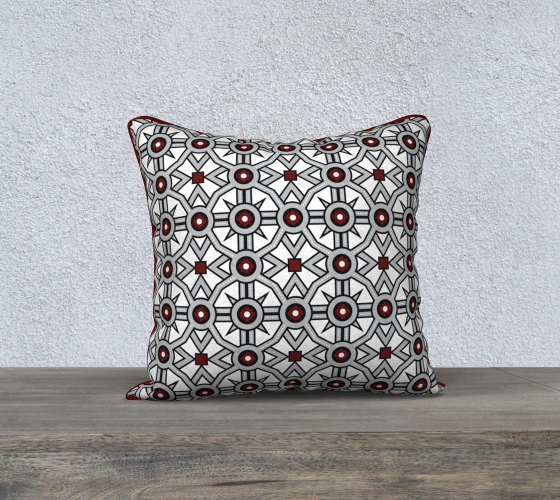 Red and Black Throw Pillow Cover preview