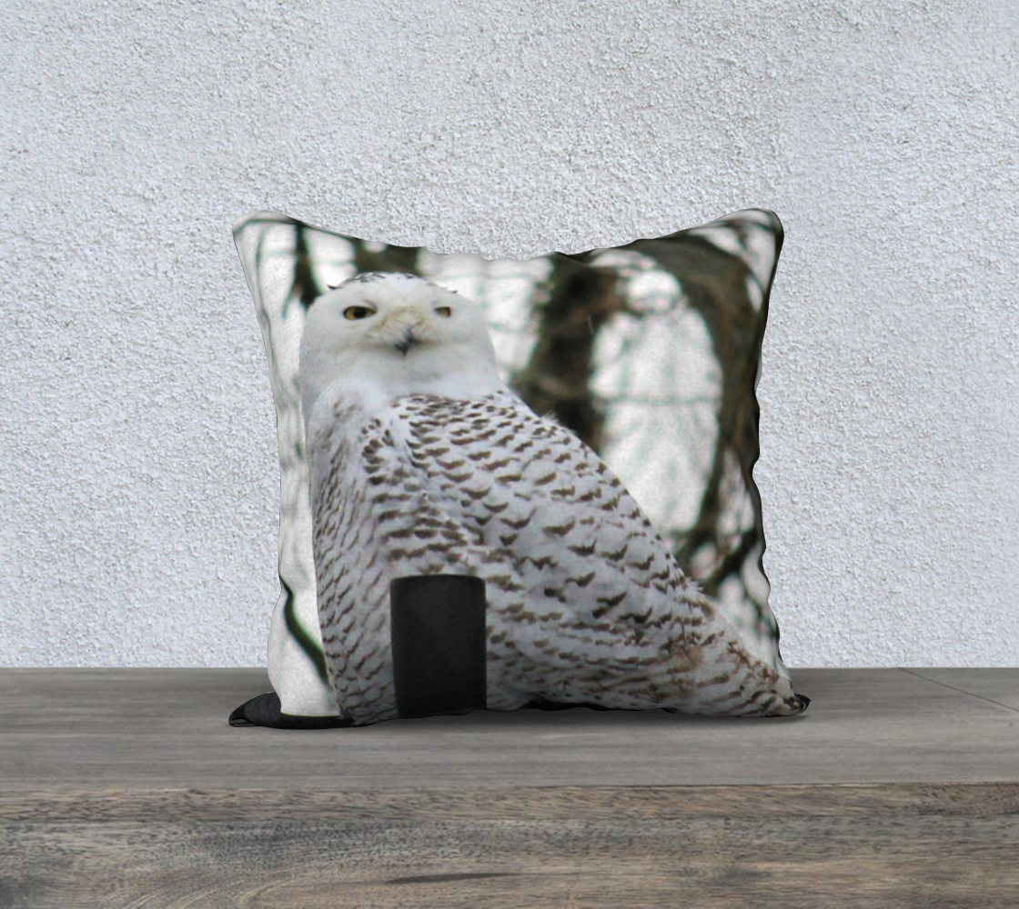 Snowy Owl 2 Pillow Case preview #2