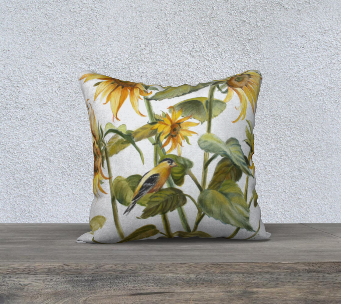 Sunflowers Pillow Case 18"x18" preview