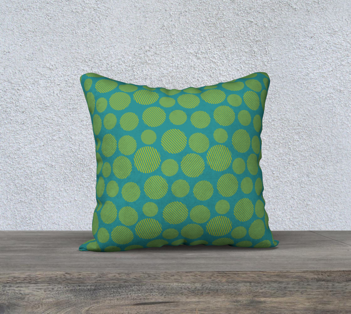 Blue/Green Throw Pillow Cover preview