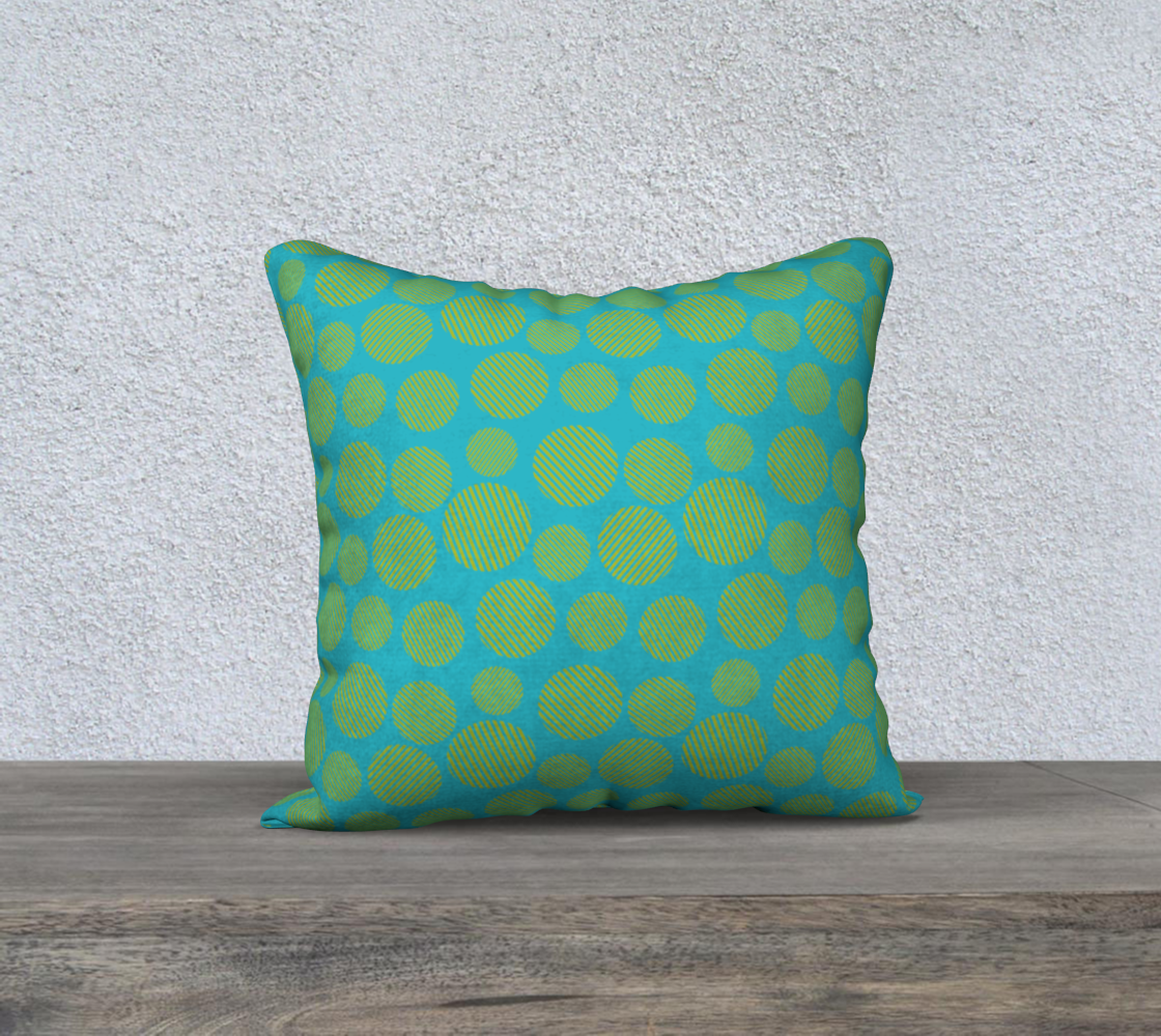 TRIBAL TEAL THROW PILLOW COVER preview