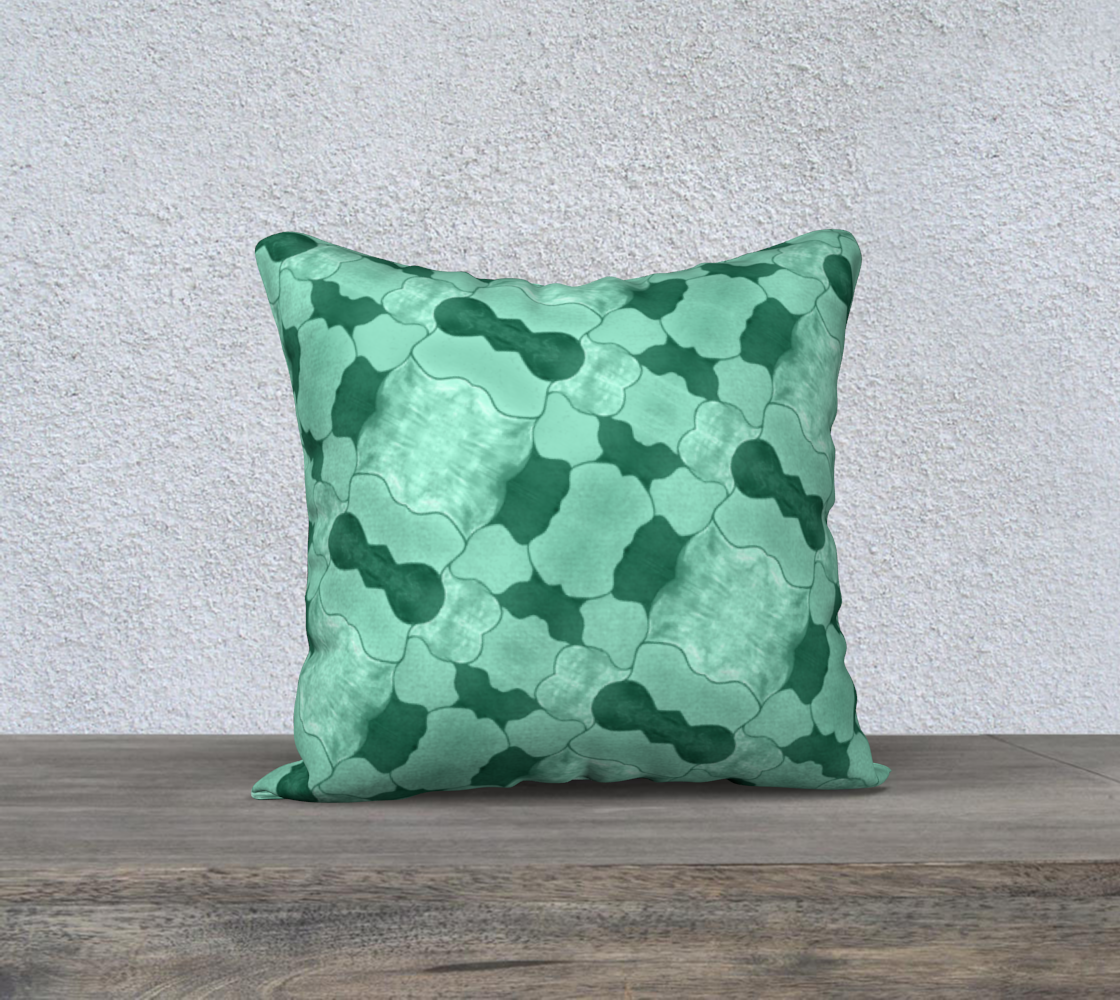 Lime Patchwork 18in X 18 Pillow Case preview