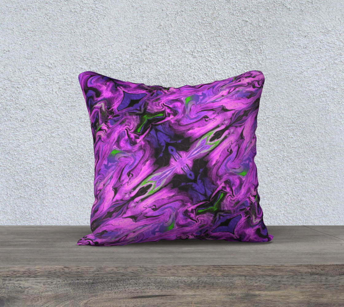 Magenta Wave 18inX18in Pillow Case preview