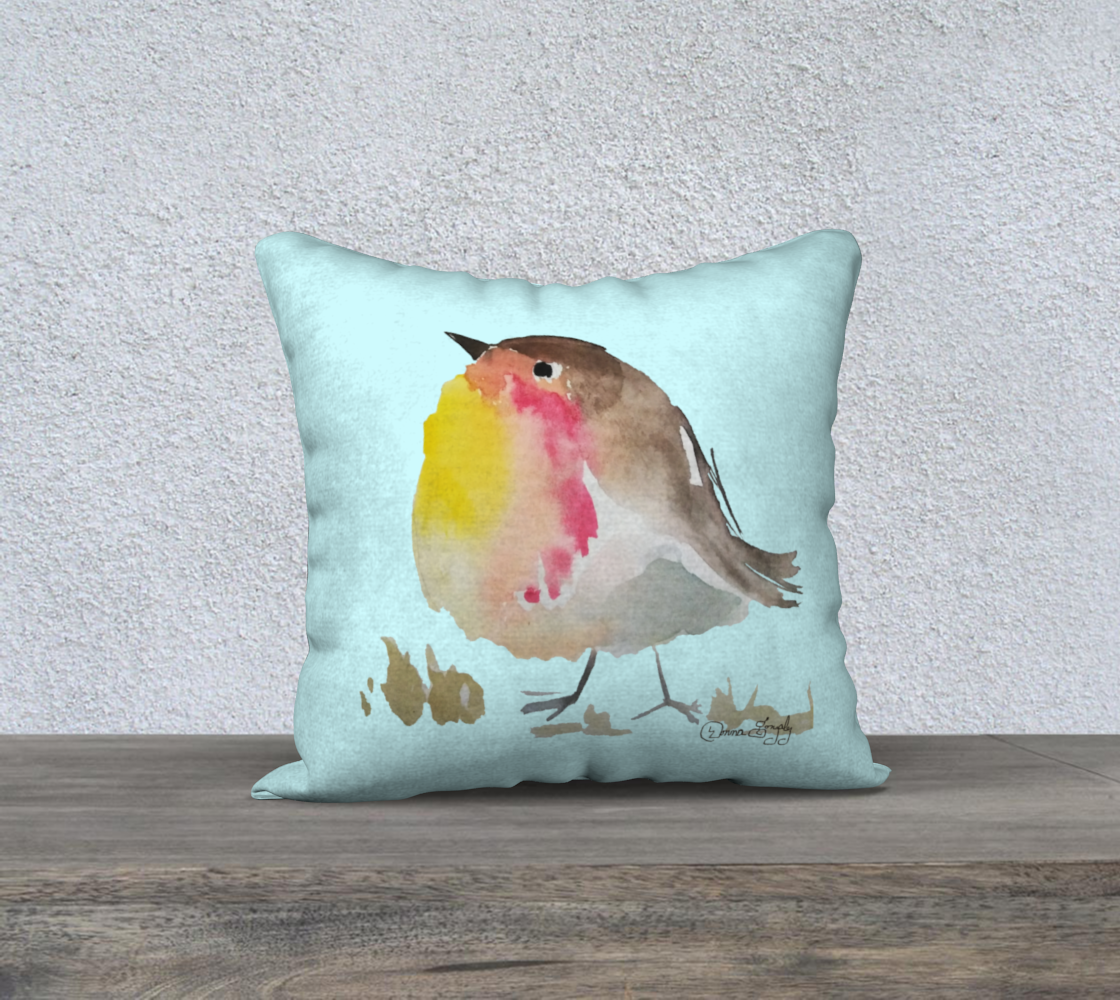 Baby Robin II SIG Mirrored 18inX18in Pillow Case preview