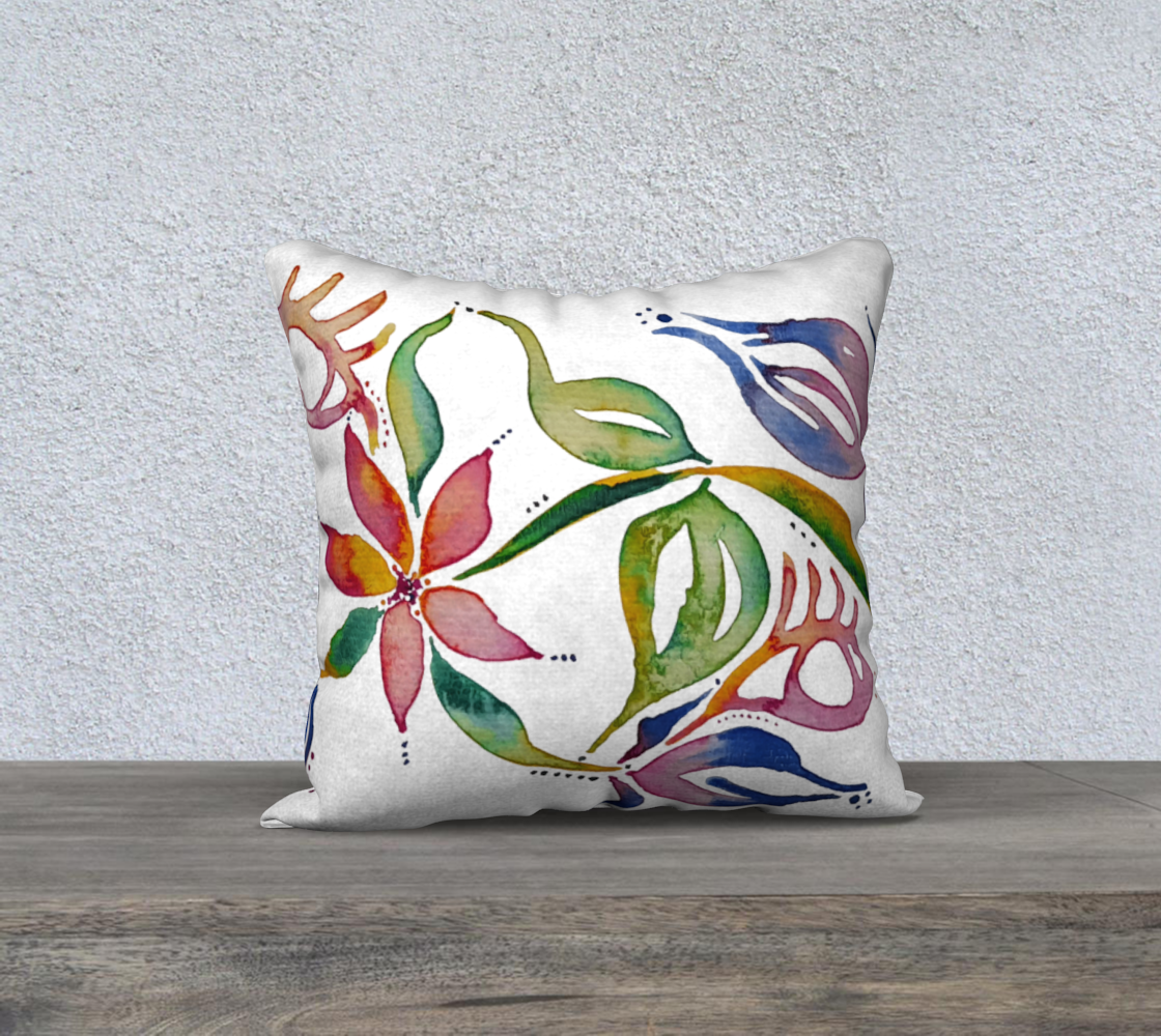 Surreal Flower 18inX18in Mirrored Pillow Case preview #1