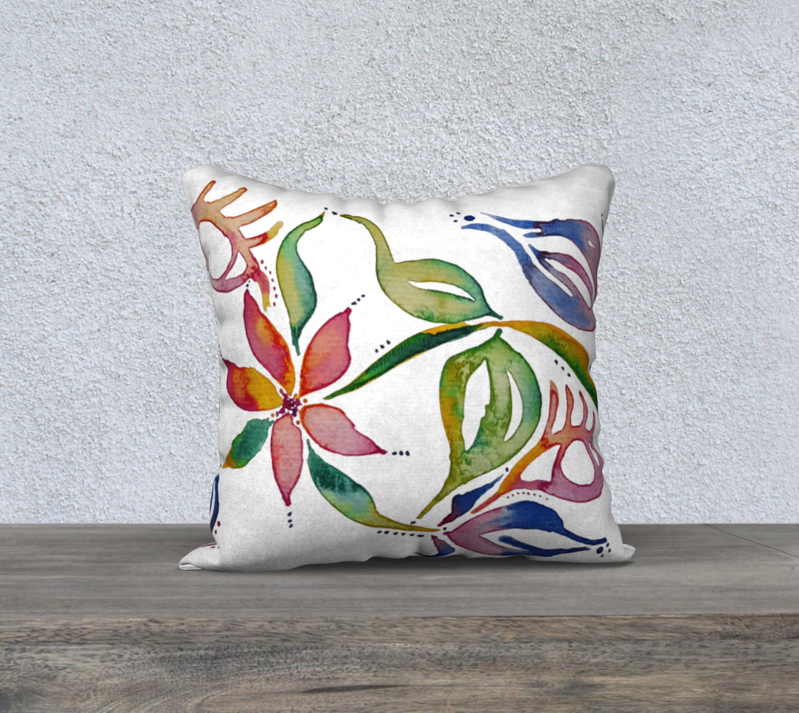 Surreal Flower 18inx18in Pillow Case 3D preview