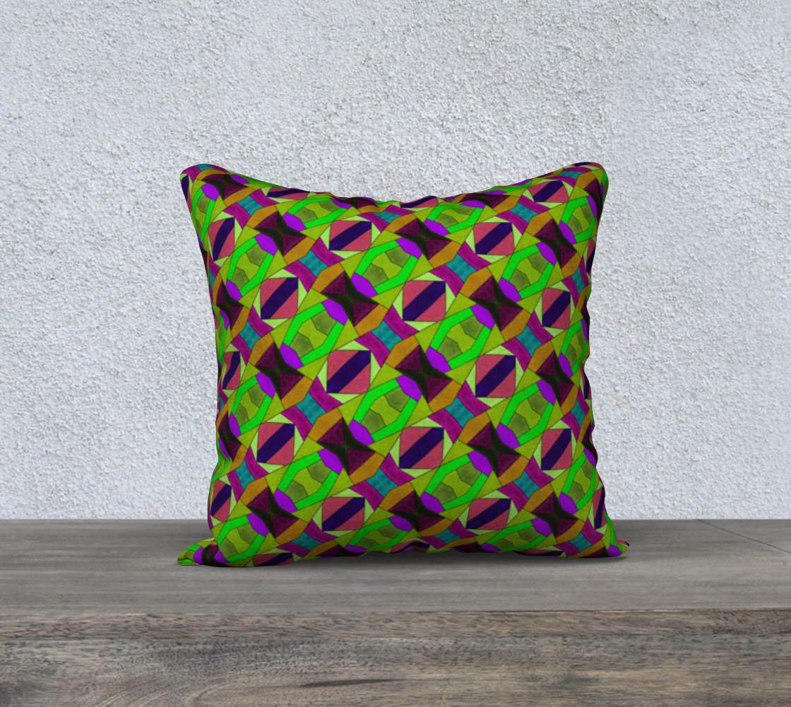 Green Weave 18inX18in Pillow Case preview