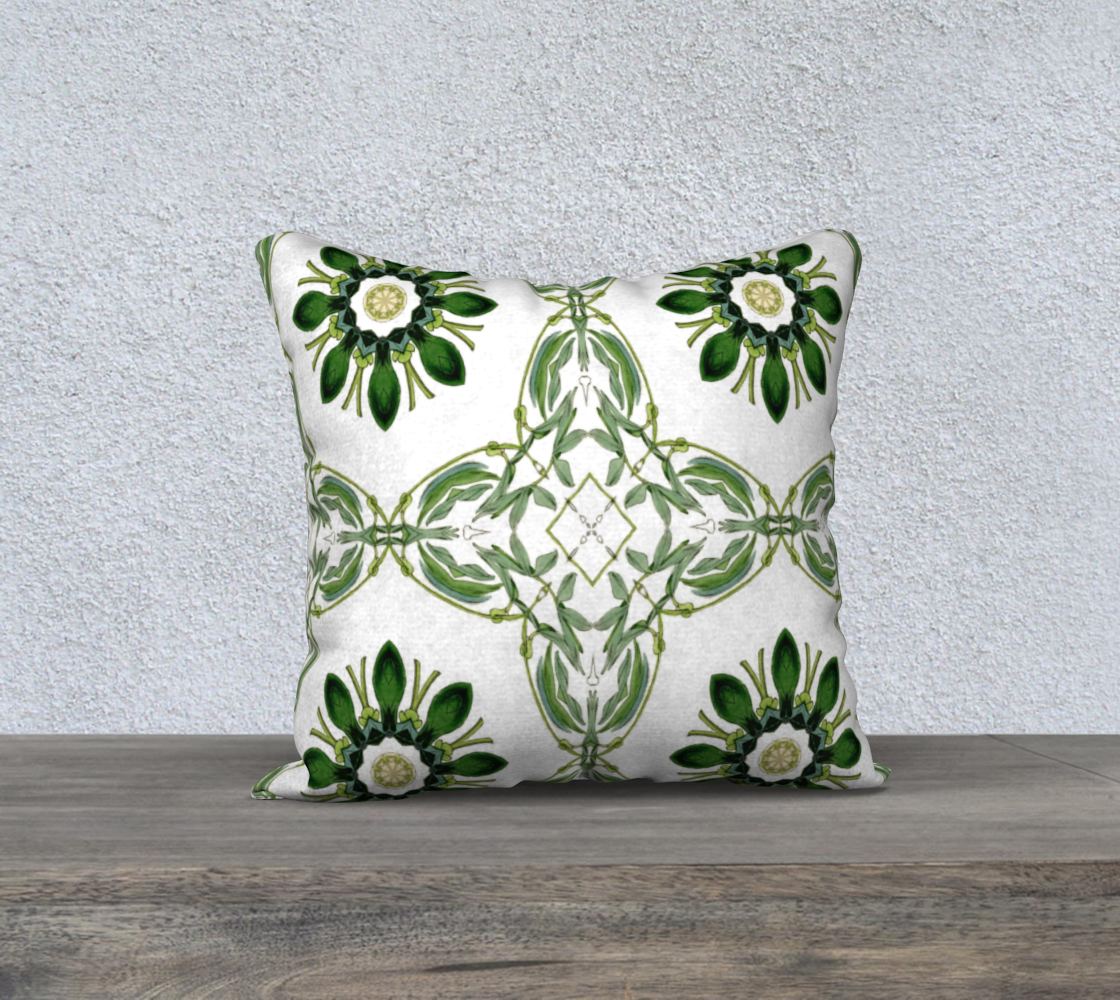 Green Floral Pillow Case  preview