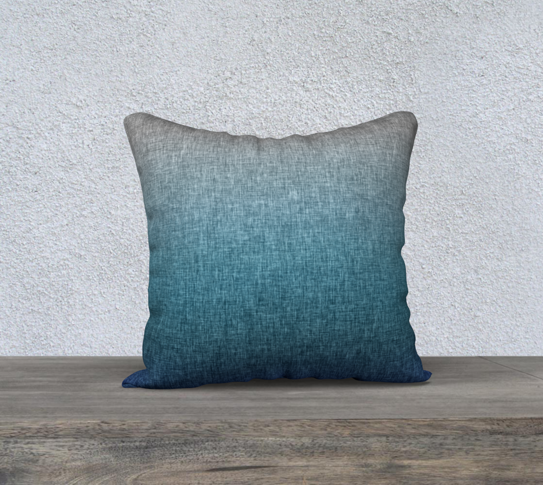Grey Teal Ombre Abstract Crosshatch Pattern preview #1