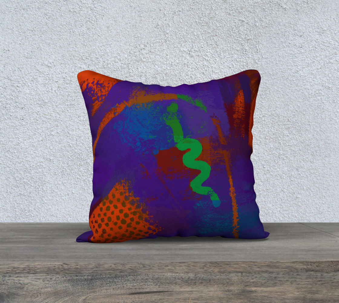 Green Squiggle with Purple and Orange preview