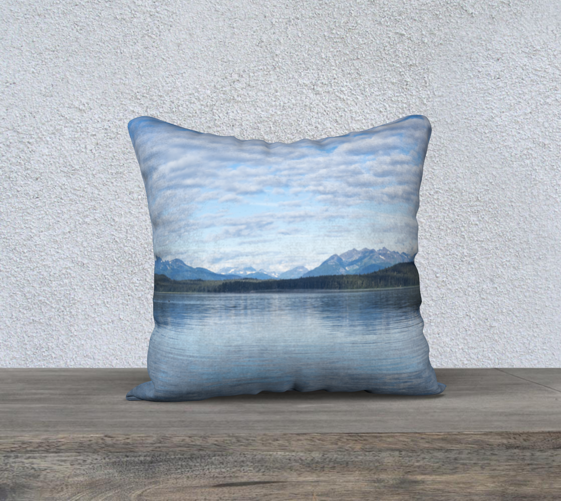 Berners Bay 18x18 zippered throw pillow cover preview