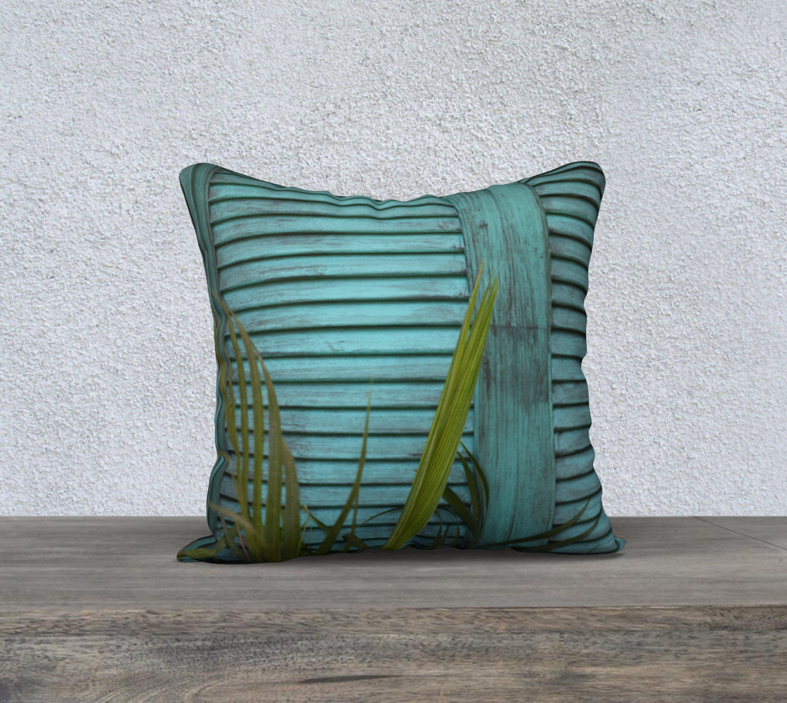 Shutters in Mexico 18x18 zippered throw pillow cover preview