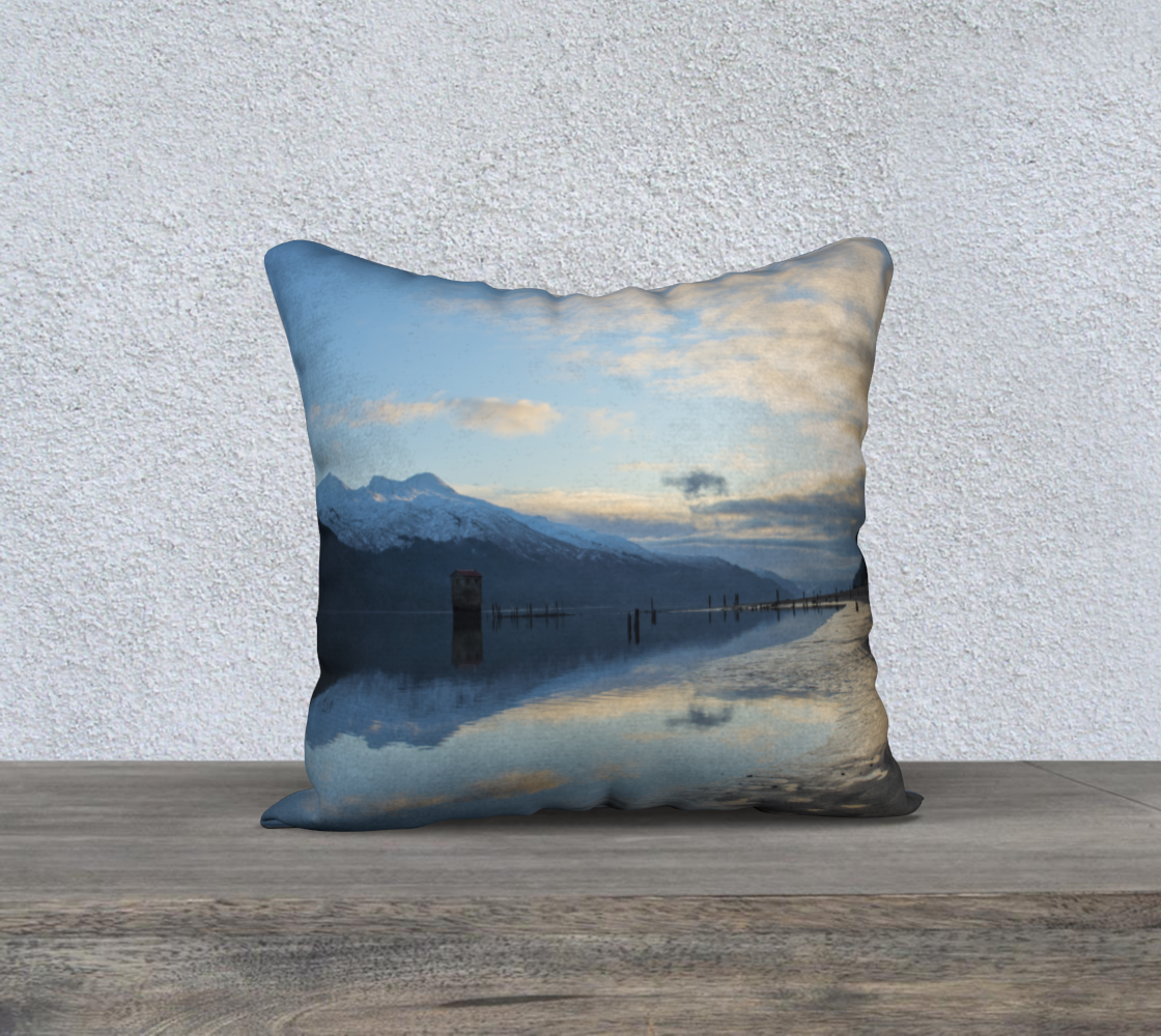Pumphouse Sunrise 18x18 zippered throw pillow cover preview