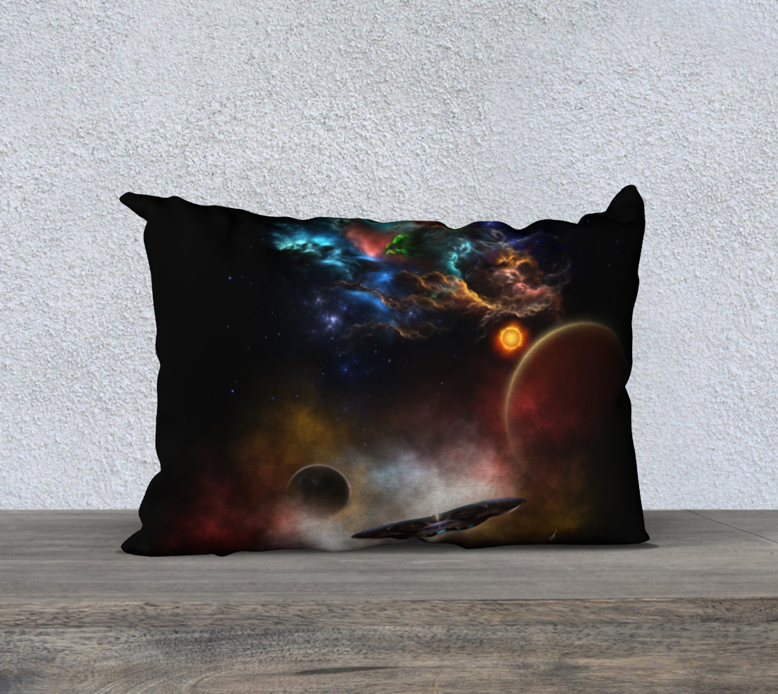 Beyond Space & Time Fractal Art II Spacescape Pillow Case 20x14 preview
