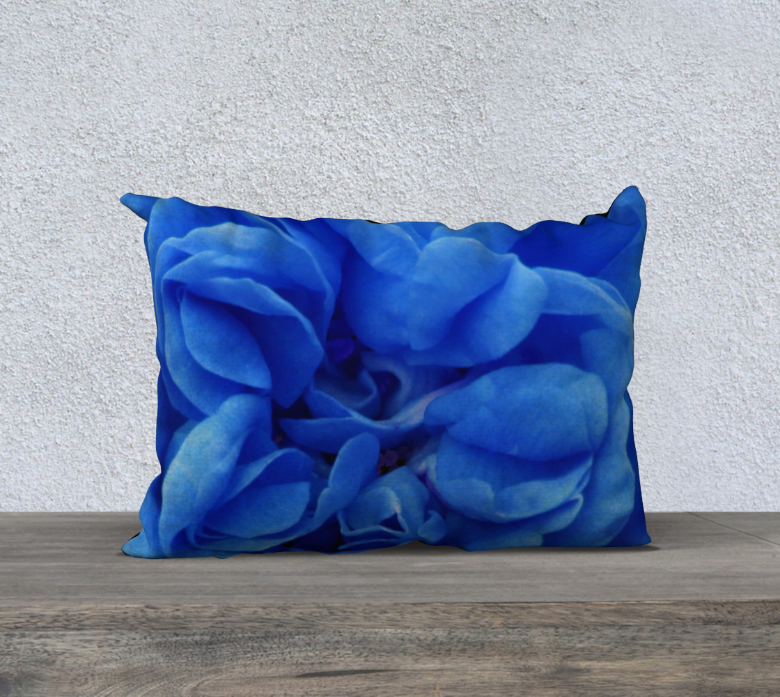Blue Rose Pillow 20X14 160626a preview