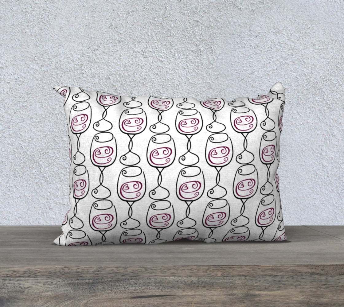 Aperçu de Wine is Always a Good Idea Pillow Case - 20"x14"
