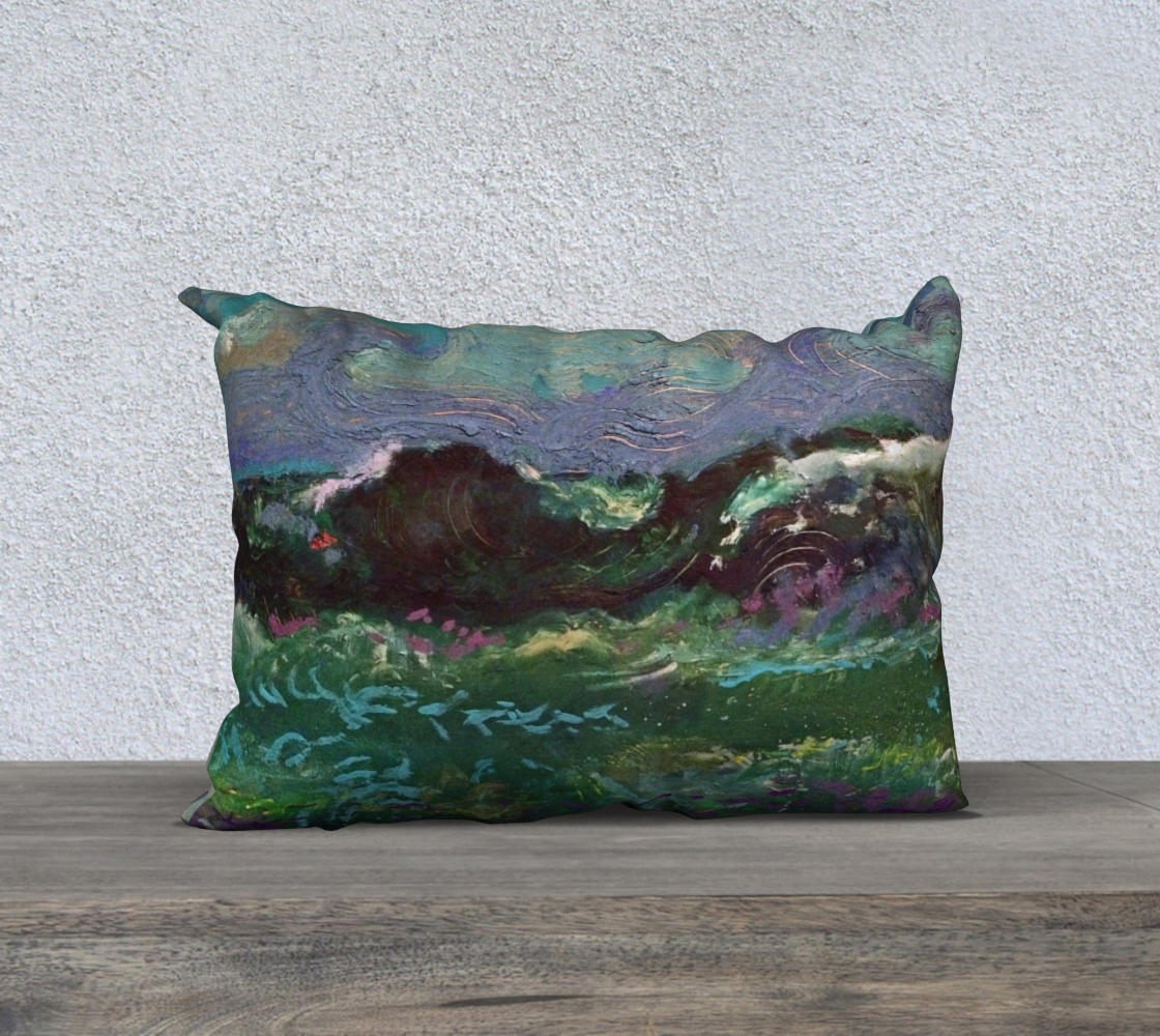 The Sea at Dusk / Devin Designer Pillow Case preview #2