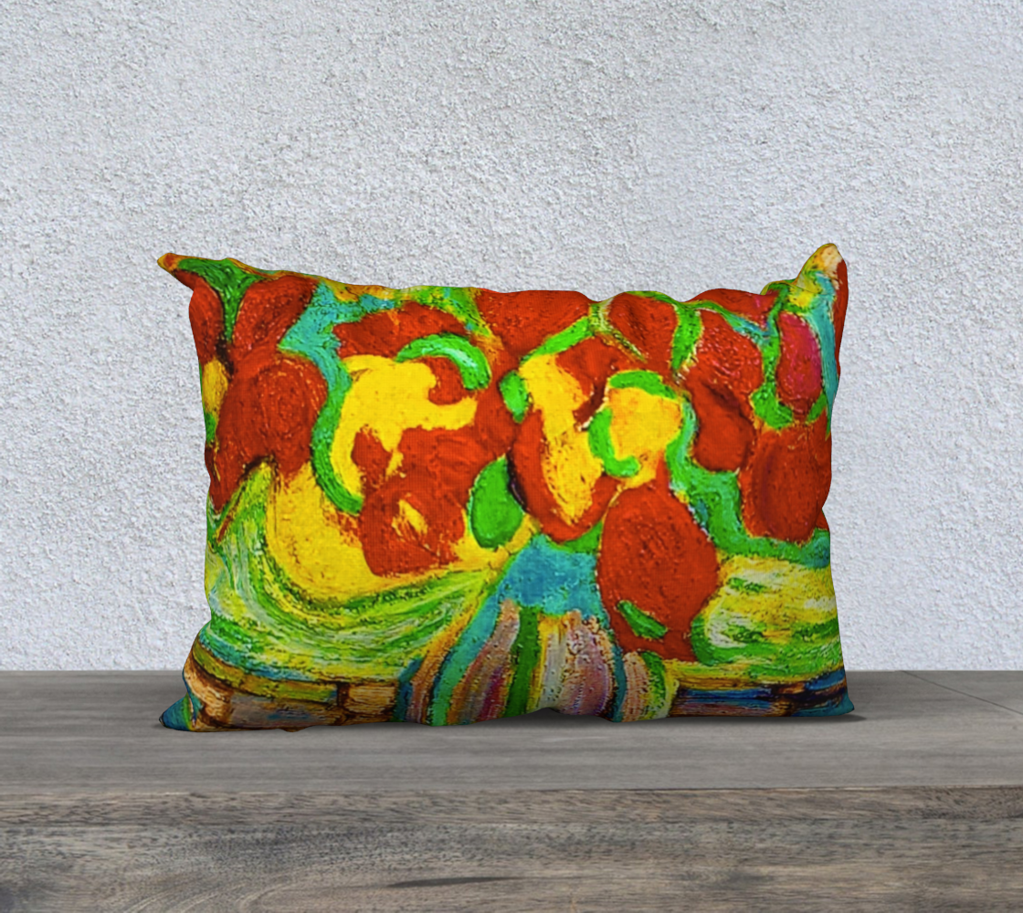 Floral Pot 20" x 14" Pillow Case preview #2