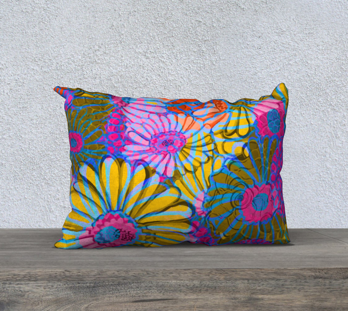 Funky Floral 20 x 14 Pillow Case preview #2