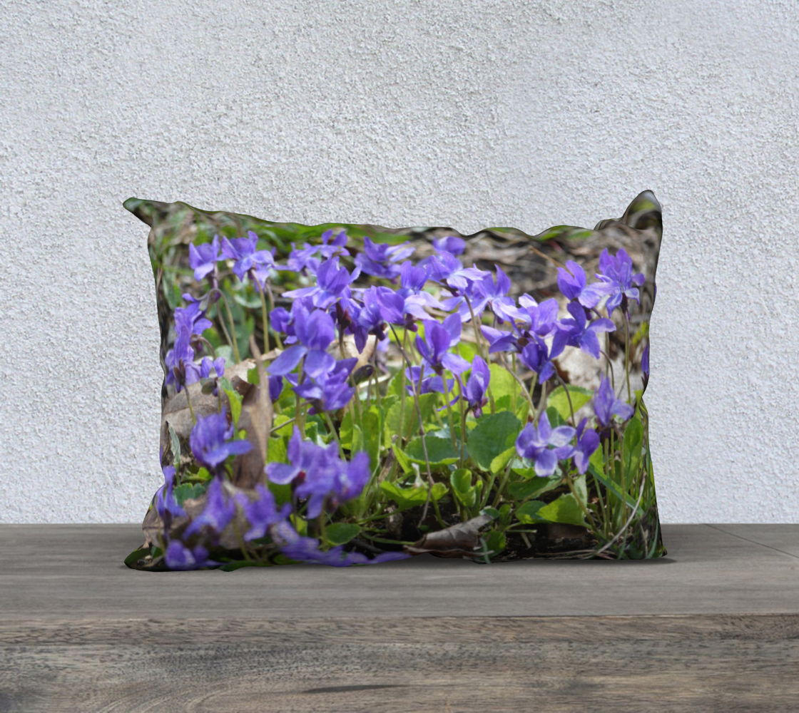 Spring Violets Pillow Cover preview