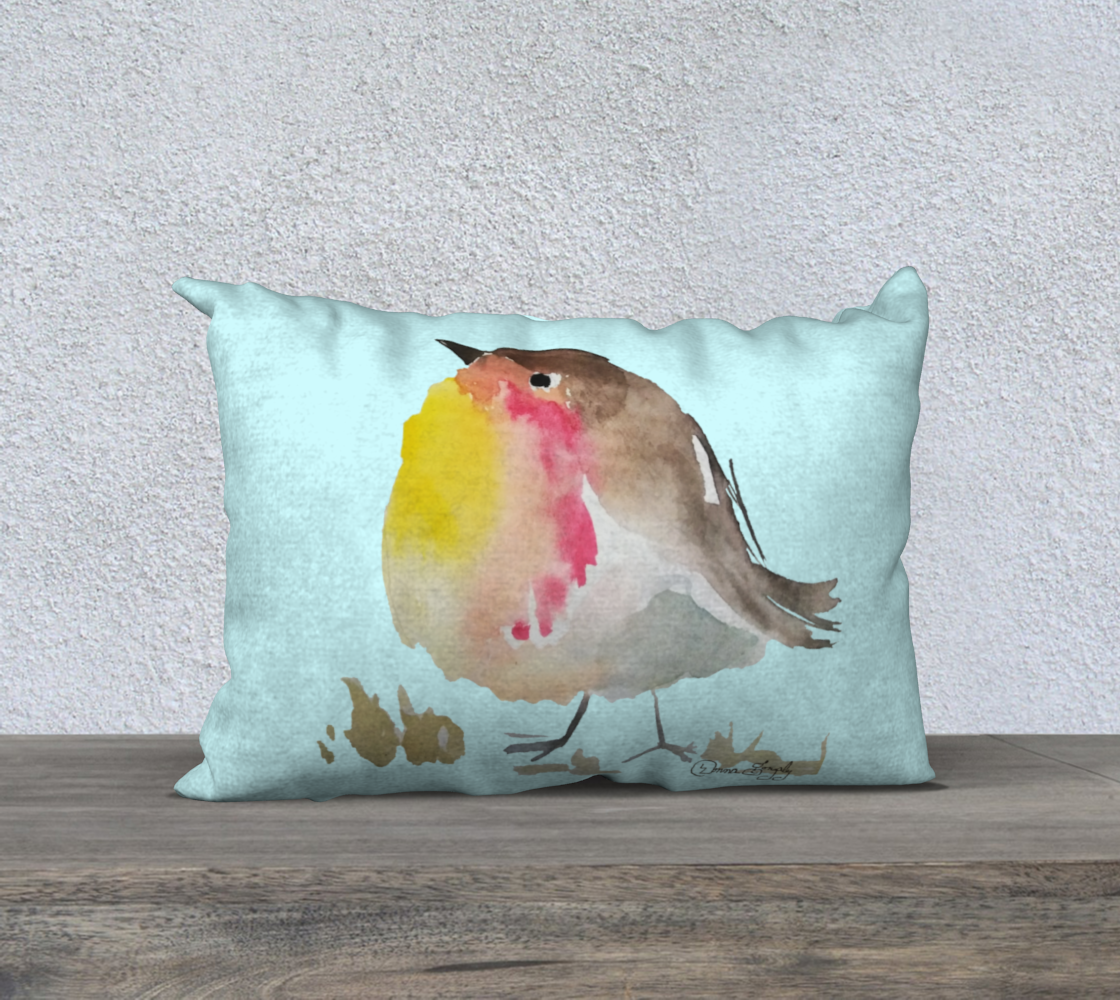 Baby Robin II SIG Mirrored 20inX14in Pillow Case preview