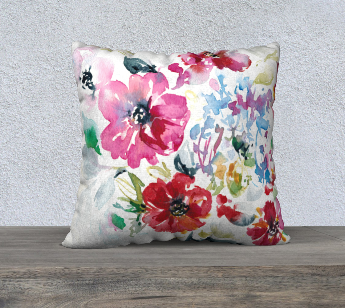 Aperçu de Spring Floral Pillow B 22x22 #1