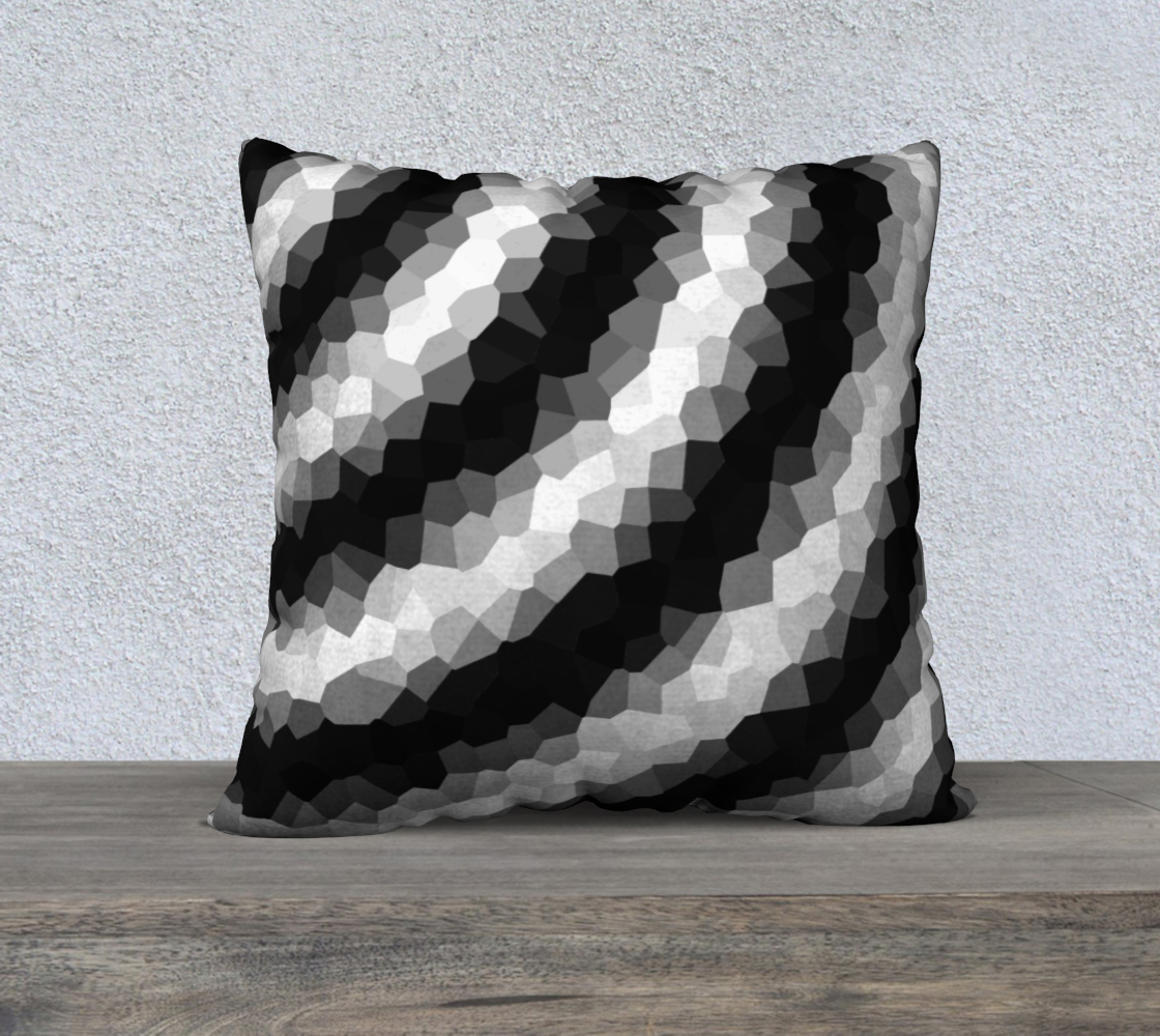 Black White Curve Pillow Case Square 22 preview