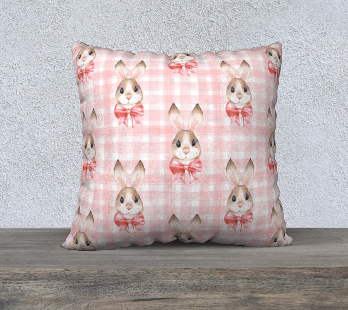 Rabbits. Pink pattern preview