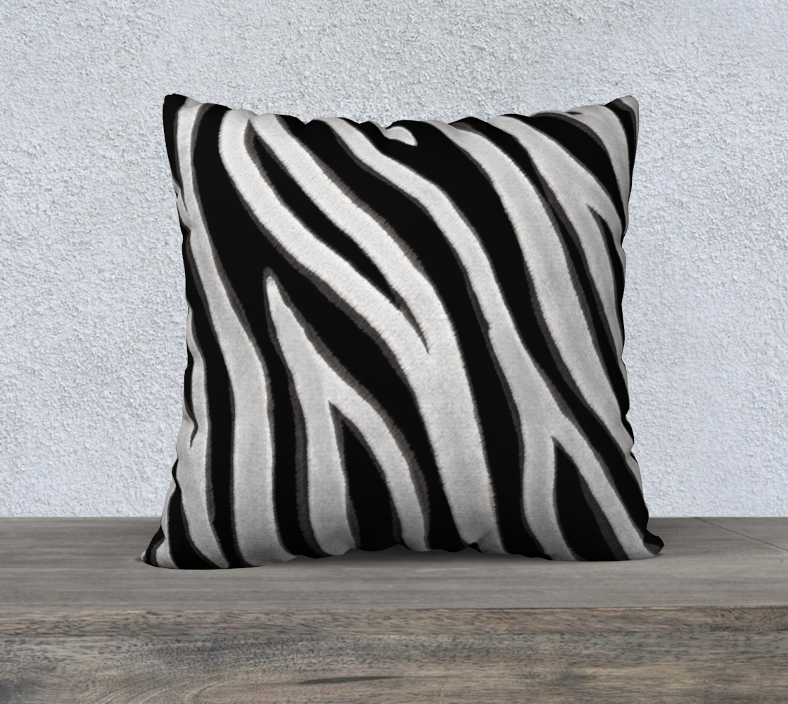 Rough Zebra Stripe Black Grey White preview