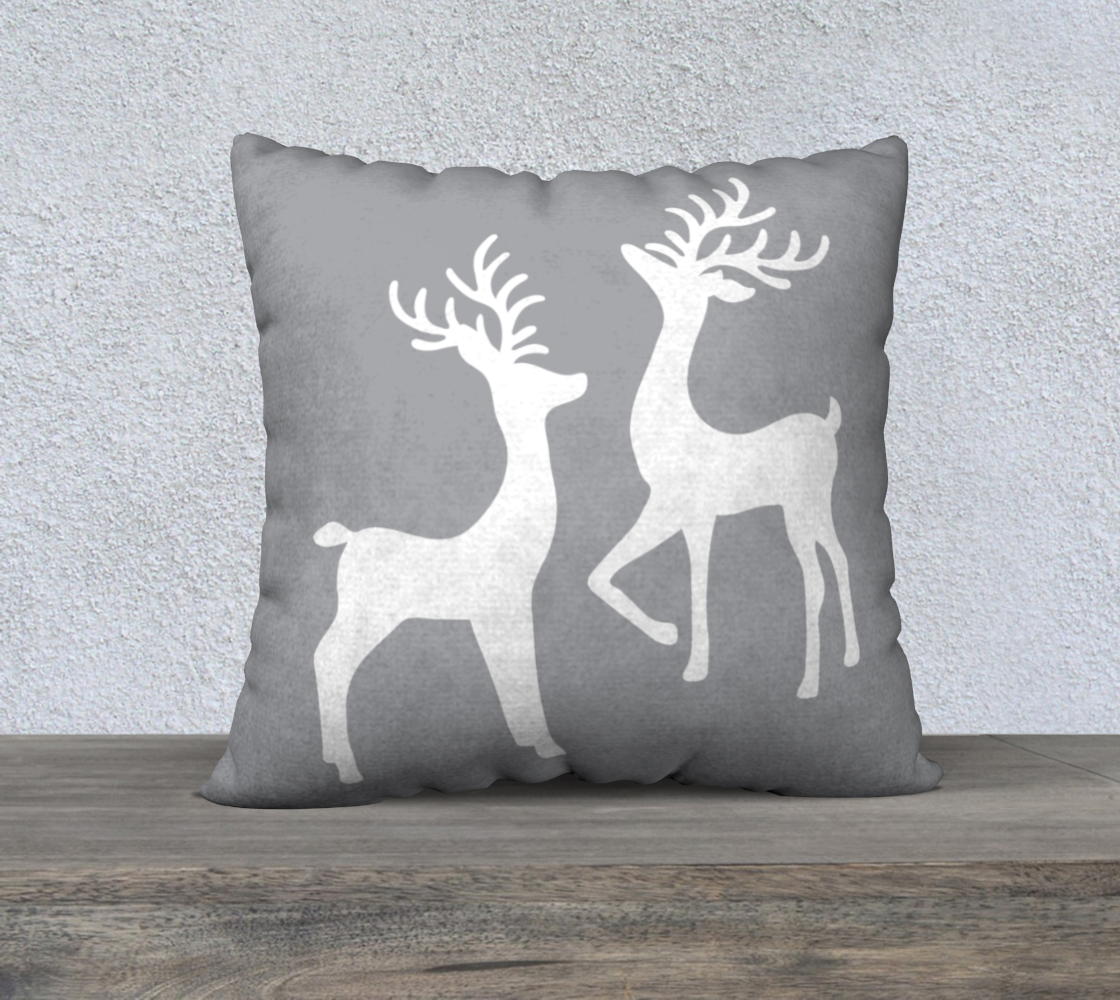 Deer Grey Pillow 22 preview