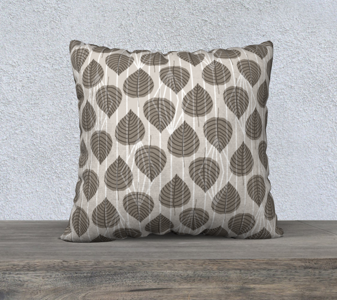 Taupe Brown Leaves and Diamond Geometric preview
