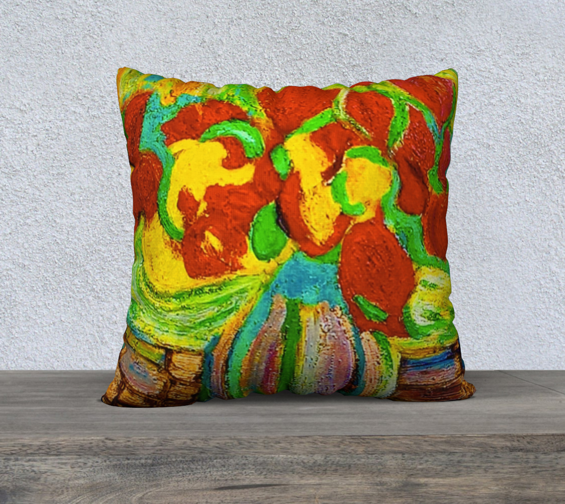 Floral Pot 22" x 22" Pillow Case preview #2