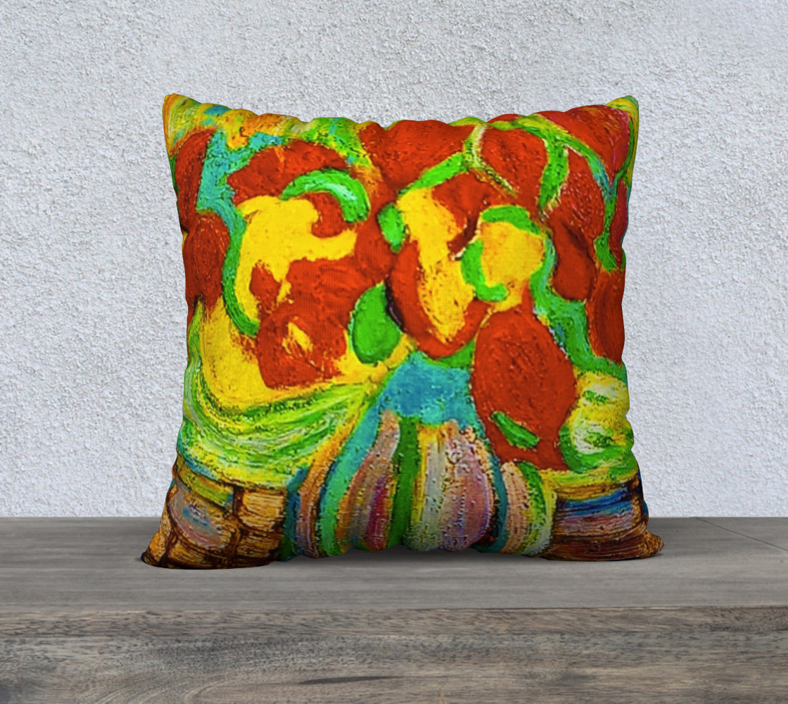 Floral Pot 22" x 22" Pillow Case preview #1