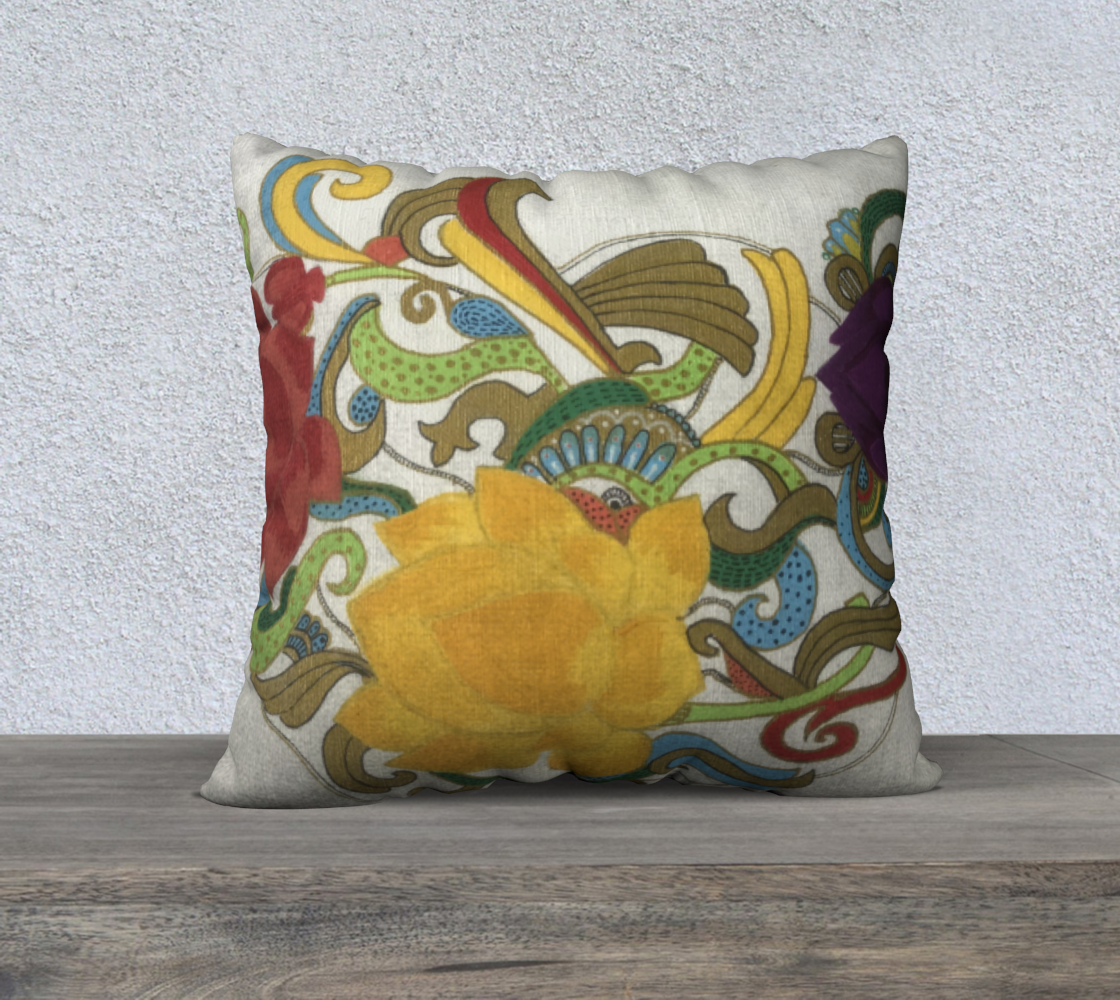 Flower cushion preview #2