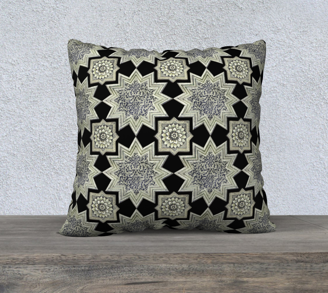 Ornate Star & Rosette Black & White 22 preview