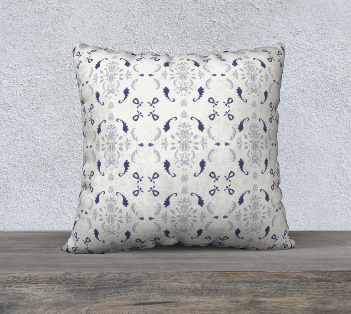 White and Blue Damask 22 Cover preview