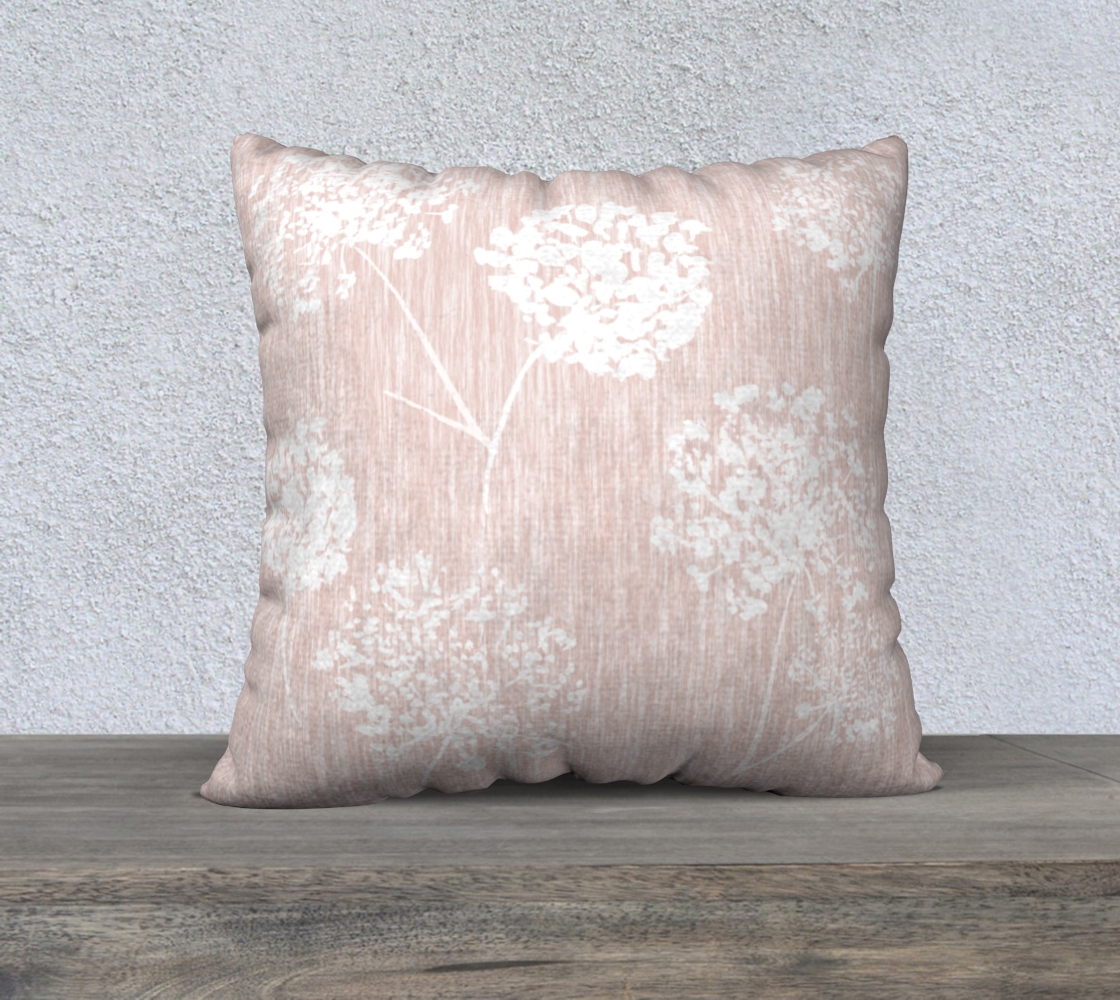 Aperçu de blush pink puff cover 22x22 #2
