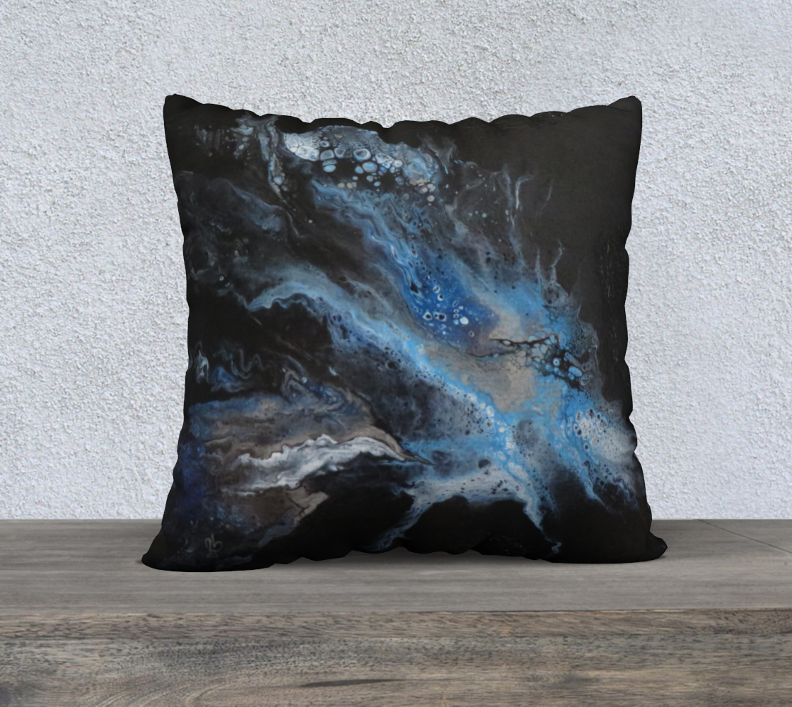 Aperçu de Les eaux déchainées - Housse coussin 22'' #2