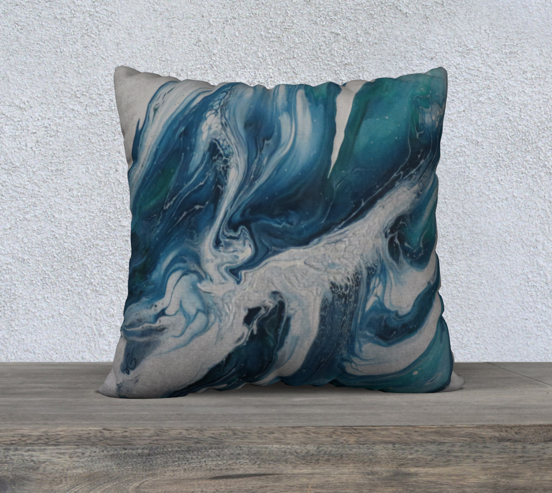 Aperçu de Écume de mer - Housse coussin 22'' #2