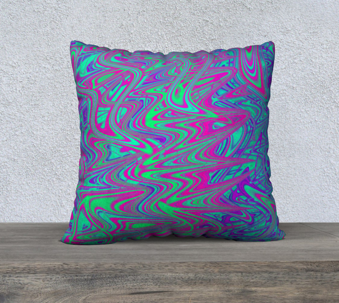 Vibrant Trippy Wavy Neon Squiggles preview