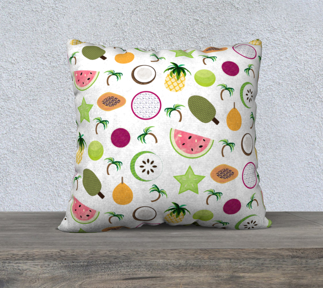 Tropical Fruit Pillow Case 22x22 preview