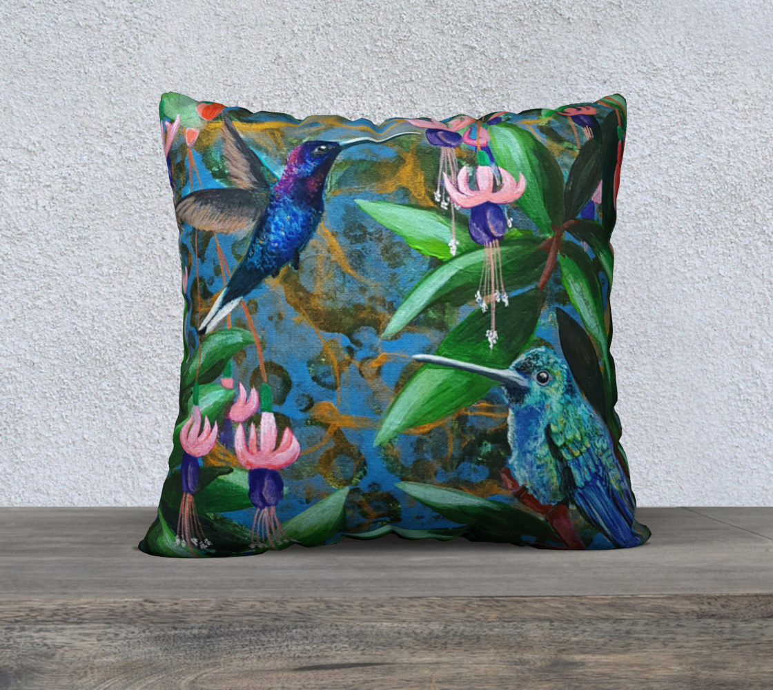 Hummingbird (Sig) 22inX22in Pillow Case preview