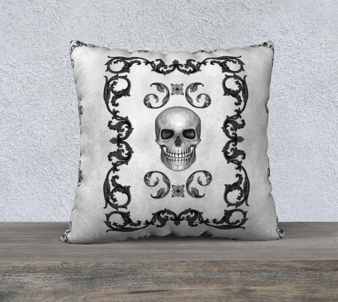 Filigree Skull Elegant Gothic Damask preview #1