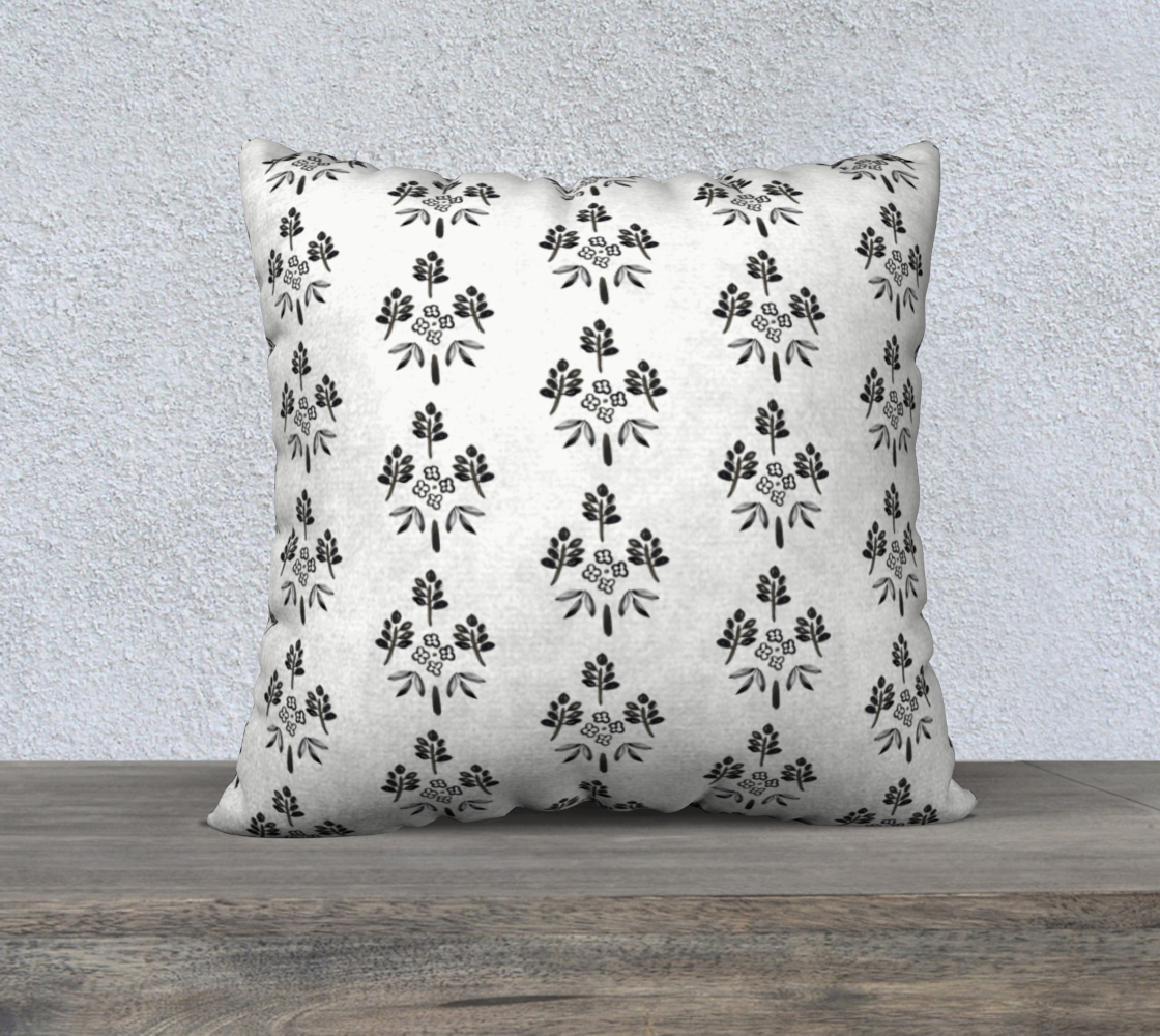 Black and white motif pillow preview #2