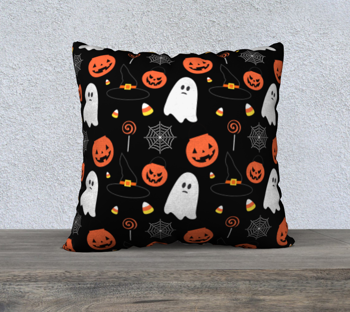 Aperçu de Halloweenie Pillow Cover 22x22
