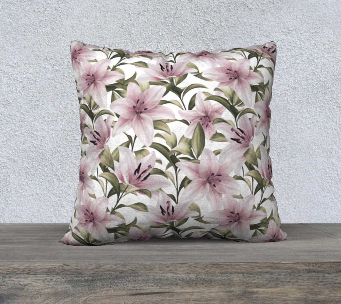 Lily flowers. Floral pattern preview