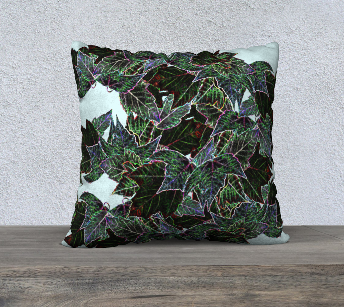 Frosted Leaves 22"x22" Pillow Case preview